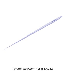 Clothing repair needle icon. Isometric of clothing repair needle vector icon for web design isolated on white background