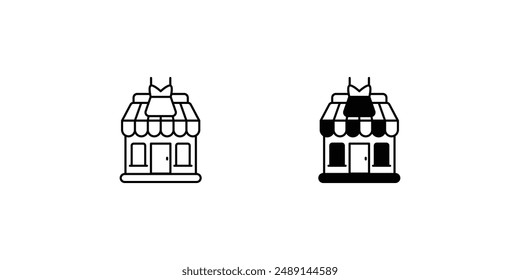 clothing shop icon with white background vector stock illustration