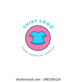 Clothing shop logo with color combinations. logo design suitable for shop, company, community, etc.