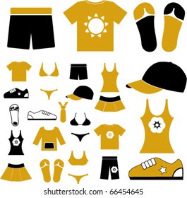 clothing & shopping sings. vector