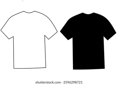 clothing silhouette and line art, featuring various apparel styles. Perfect for fashion design, branding, sewing, and clothing industry concepts