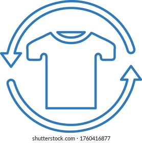 Clothing Size Guide line icon, vector graphics