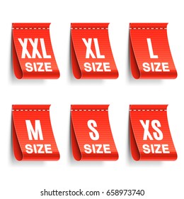 Clothing Size Labels Stock Vector (Royalty Free) 658973740 | Shutterstock