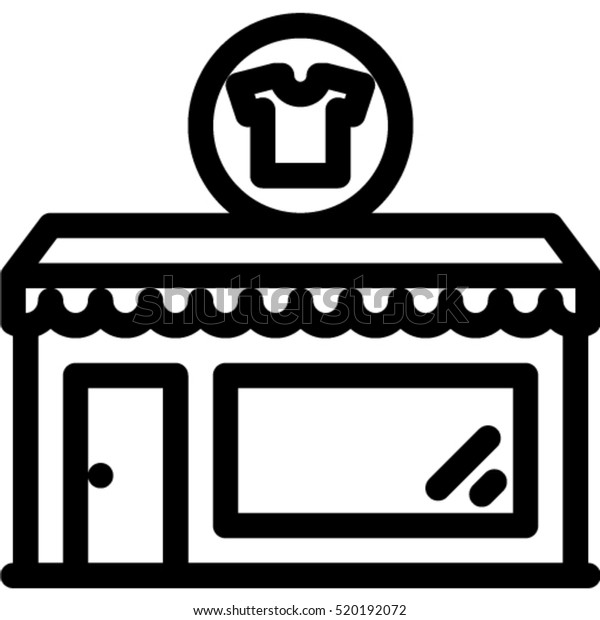 Clothing Store Icon Stock Vector (Royalty Free) 520192072