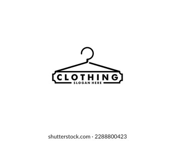 clothing store logo design inspiration. Cloth Shop logo, Clothes logo vector illustration