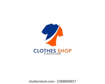 clothing store logo design inspiration. Cloth Shop logo, Clothes logo vector illustration