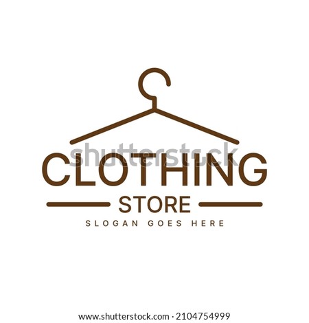 clothing store logo design inspiration. vector illustration