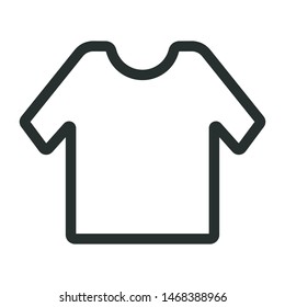clothing store - minimal line web icon. simple vector illustration. concept for infographic, website or app.