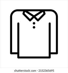 Clothing tshirt vector outline icon symbol design