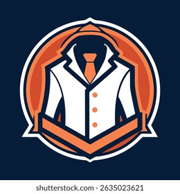 CLOTHING VECTOR LOGO IN WHITE BACKGROUND