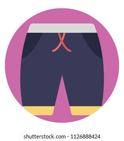 Clothing wear on beach or for swimming, shorts