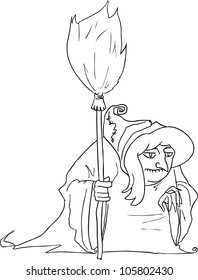 Clothing Witch halloween vector