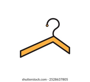 Cloths hanger icon vector and illustration