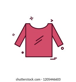 Cloths icon design vector