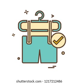 Cloths icon design vector 