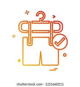 Cloths icon design vector 