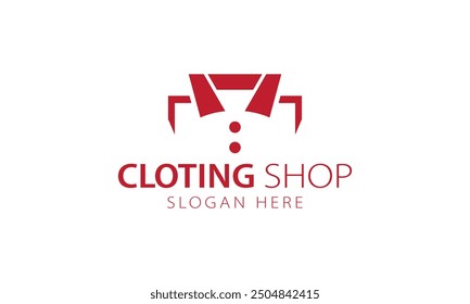 CLOTING SHOP LOGO DESIGN VECTOR