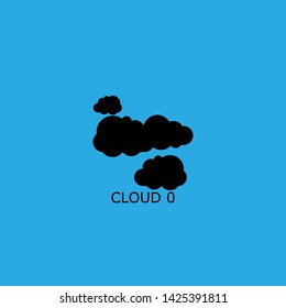 cloud 0 icon sign signifier vector