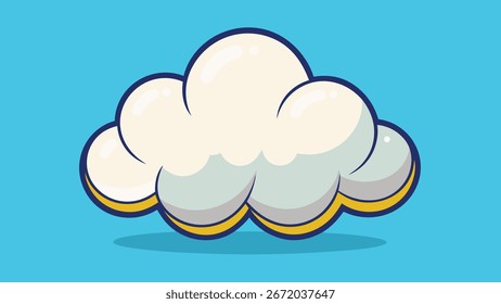 Cloud 2d illustration vector format cute sky clouds background
