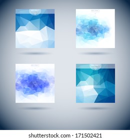 cloud abstract banner pattern triangle vector digital brochure line blue series of conceptual vector trendy scene with triangle object pattern for design cloud abstract banner pattern triangle vector