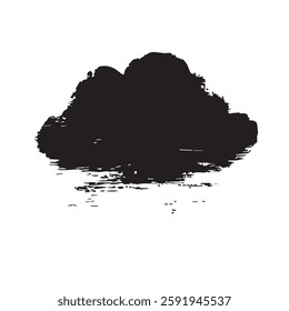 Cloud Abstract Grunge Texture Brush Vector