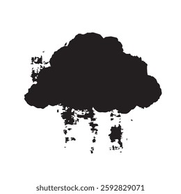 Cloud Abstract Grunge Texture Brush Vector