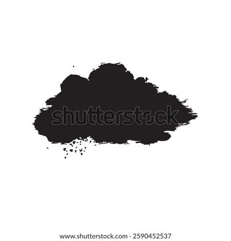Cloud Abstract Grunge Texture Brush Vector