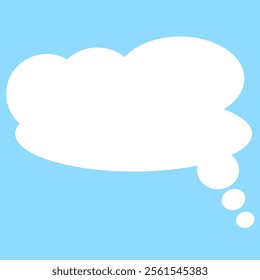 Cloud. Abstract white cloudy isolated on blue background. cloud icon for your design