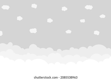 Cloud. Abstract white cloudy. Vector illustration.