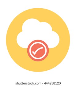 Cloud Acceptance Vector Icon