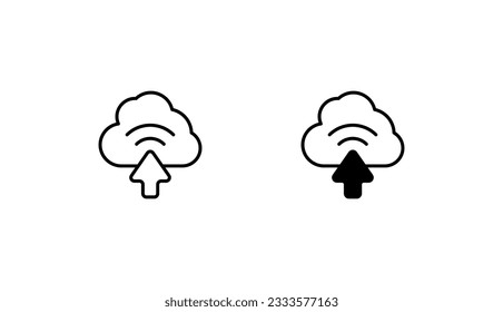 Cloud Access icon design with white background stock illustration