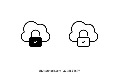 Cloud Access icon design with white background stock illustration