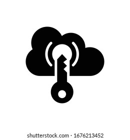 Cloud Access Vector icon. Cloud Computing illustration.