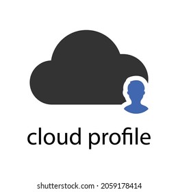 cloud account, profile icon design