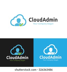 Cloud Admin,Cloud Logo,Vector Logo Template