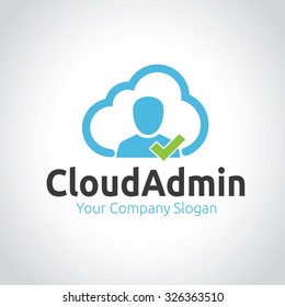 Cloud Admin,Cloud Logo,Vector Logo Template