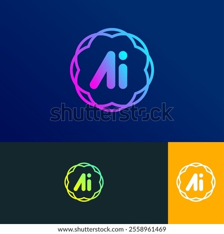 cloud ai logo modern concept logo design
