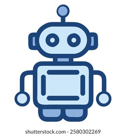 Cloud AI robot artificial intelligence isolated illustration