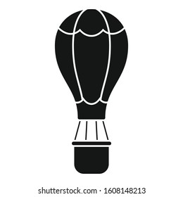 Cloud air balloon icon. Simple illustration of cloud air balloon vector icon for web design isolated on white background