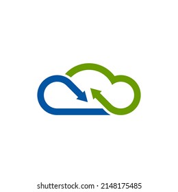 Cloud Analytics Logo can be use for icon, sign, logo and etc