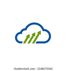 Cloud Analytics Logo can be use for icon, sign, logo and etc