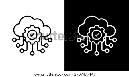 Cloud Api With Icon Set Design