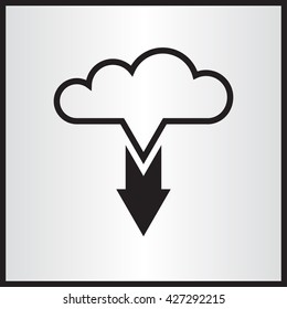 Cloud arrow icon