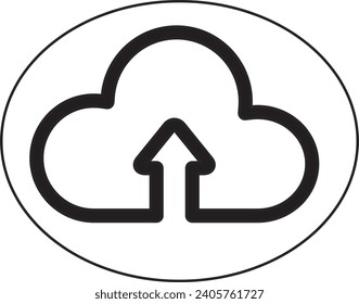 Cloud-Pfeil-Symbol in der Abbildung