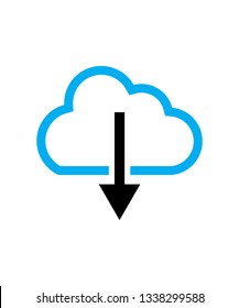 cloud arrow icon , save icon , symbol 