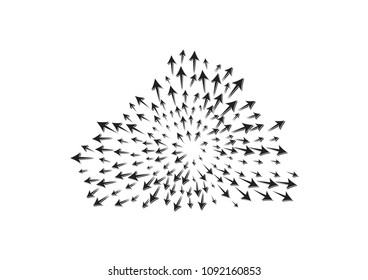 Cloud arrow Icon in trendy flat style isolated on grey background. Arrow symbol for your web site design, logo, app, UI.