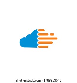 cloud arrow logo , cloud tech logo