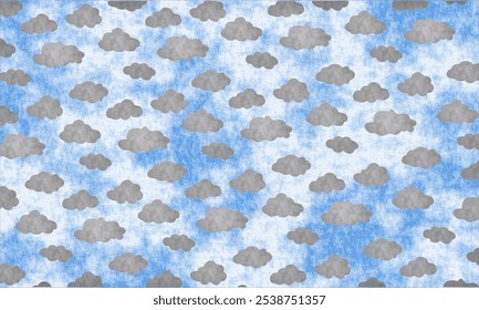 Diseño de ilustraciones de arte en la nube Fondos de pantalla imprimibles 