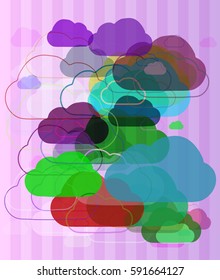 cloud art pattern