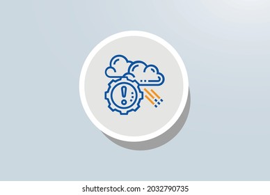 Cloud Assessment Tools Icon Vector Design